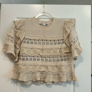 ZARA crochet top